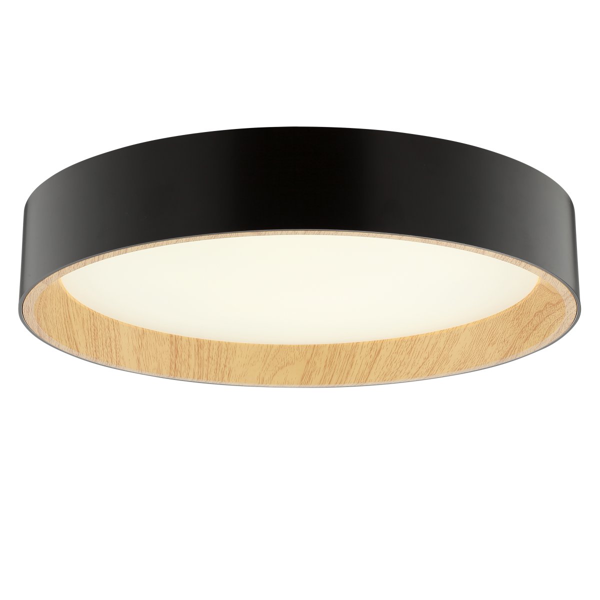 Larios Ø38 Noir plafonnier De Brilliant - De plus, Larios est &eacute;quip&eacute; d'une minuterie et d'une fonction veilleuse, ce qui en fait le choix id&eacute;al pour les chambres ou autres pi&egrave;ces o&ugrave; vous souhaitez cr&eacute;er une ambiance apaisante et chaleureuse.