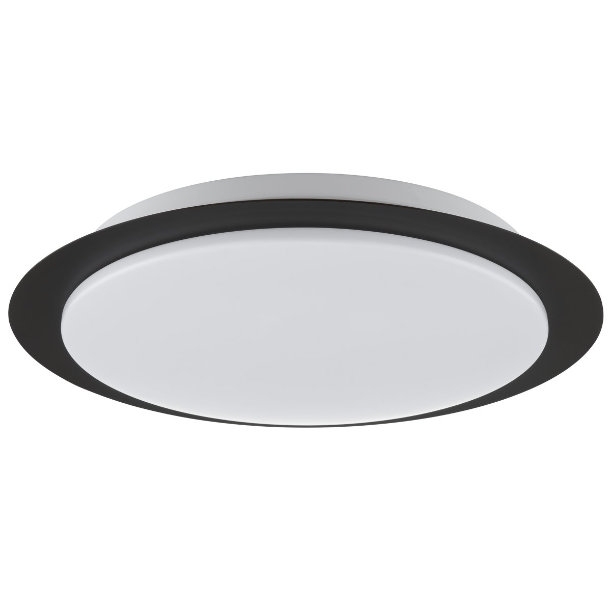 Vittoria Ø33 Noir plafonnier De Brilliant - Grâce à la technologie LED intégrée, le luminaire délivre une luminosité puissante et uniforme de 1 300 lumens à une température de couleur de 4 000 K, créant une lumière blanche neutre, idéale pour les environnements où un bon éclairage est essentiel.