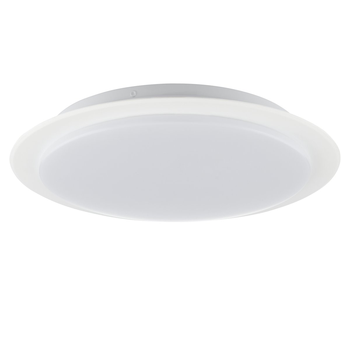 Vittoria Ø33 Blanc plafonnier De Brilliant - Grâce à la technologie LED intégrée, le luminaire délivre une luminosité puissante et uniforme de 1 300 lumens à une température de couleur de 4 000 K, créant une lumière blanche neutre, idéale pour les environnements où un bon éclairage est essentiel.