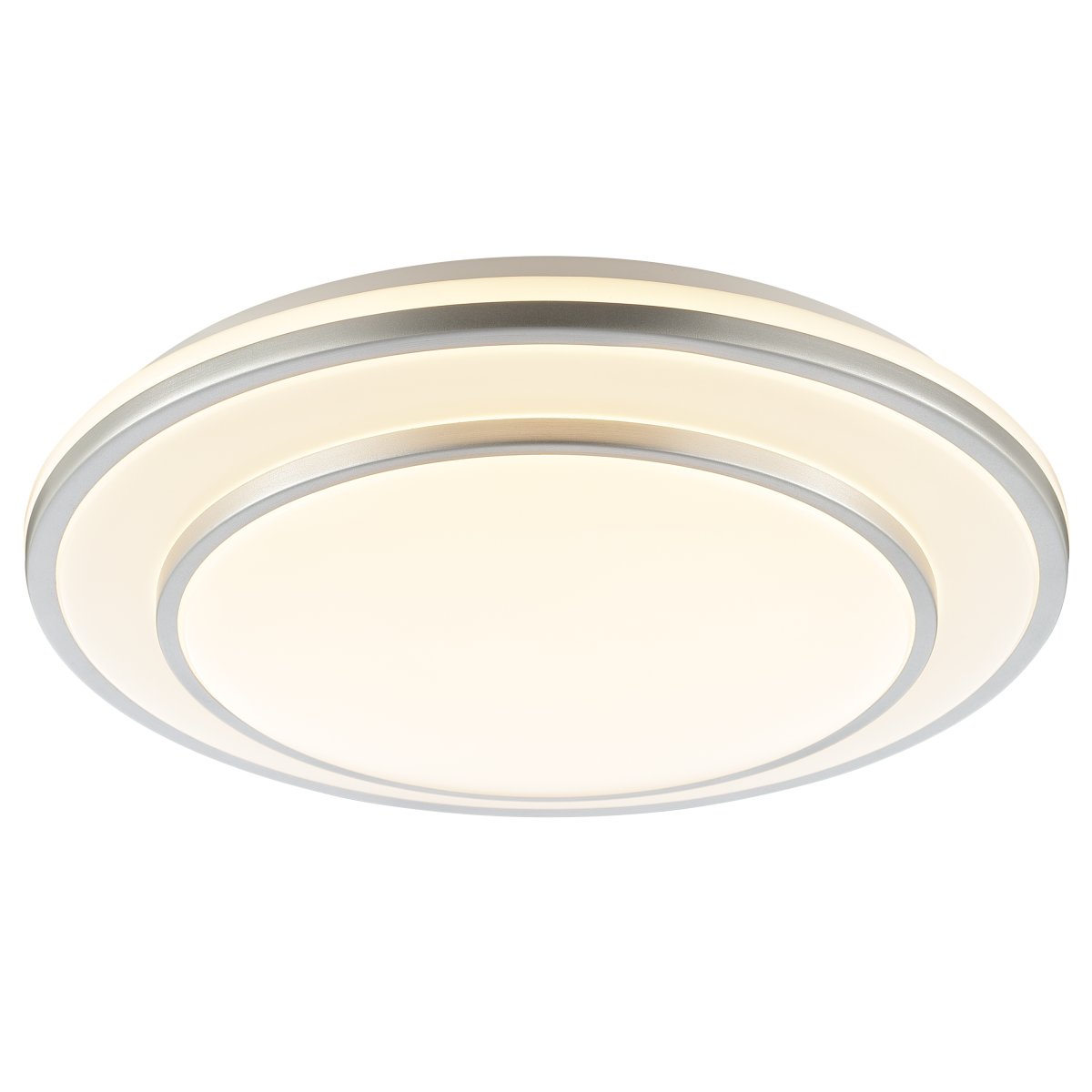 Luciano Ø40 Argent plafonnier De Brilliant - Luciano est un excellent choix pour tous ceux qui souhaitent allier fonctionnalité, qualité et design intemporel dans un seul luminaire.