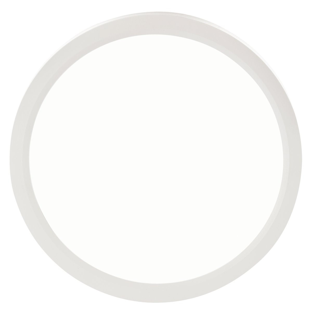 Galo Ø23cm Blanc plafonnier De Brilliant - Avec une luminosité de 1 700 lumens et une température de couleur de 4 000 K, ce luminaire diffuse une lumière vive et uniforme, idéale pour les pièces où une bonne visibilité est essentielle, sans compromettre l'ambiance.