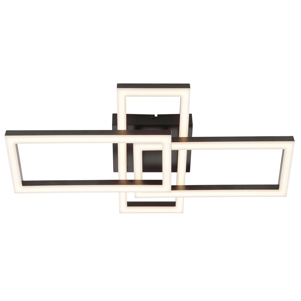 Jorvic 47cm Noir plafonnier De Brilliant - Jorvic est un plafonnier moderne en métal et plastique, dont le design graphique et géométrique en fait un élément central distinctif de tout intérieur contemporain.