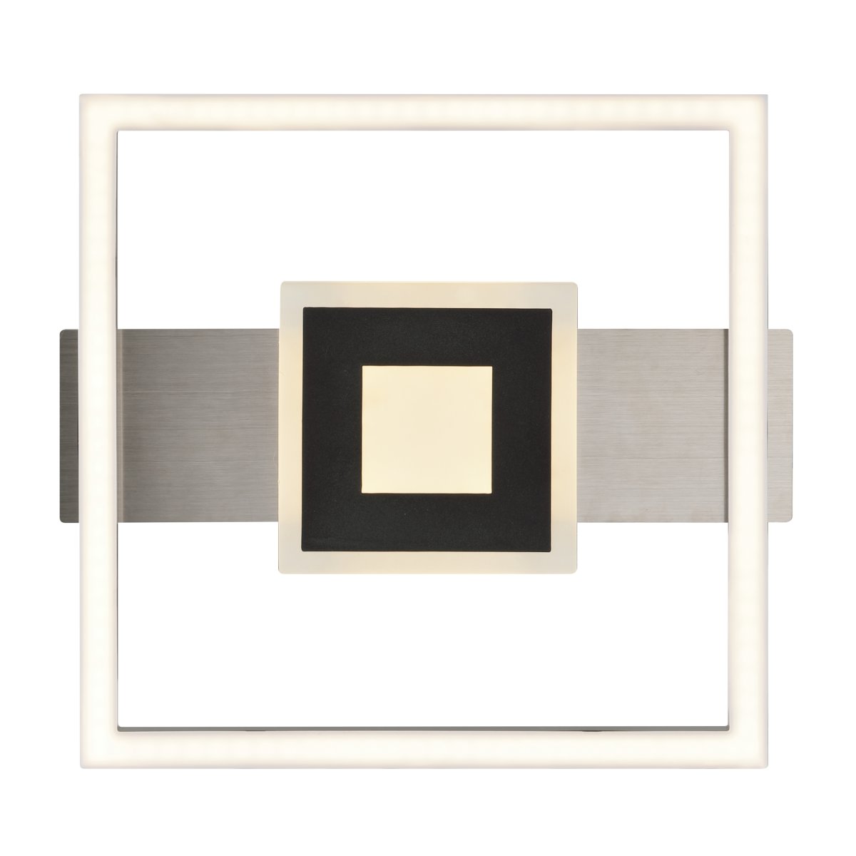 Baldo 30cm Noir plafonnier De Brilliant - Grâce à la fonction de gradation à trois niveaux via un interrupteur mural classique, vous pouvez facilement ajuster la luminosité selon vos besoins, sans avoir recours à un variateur.