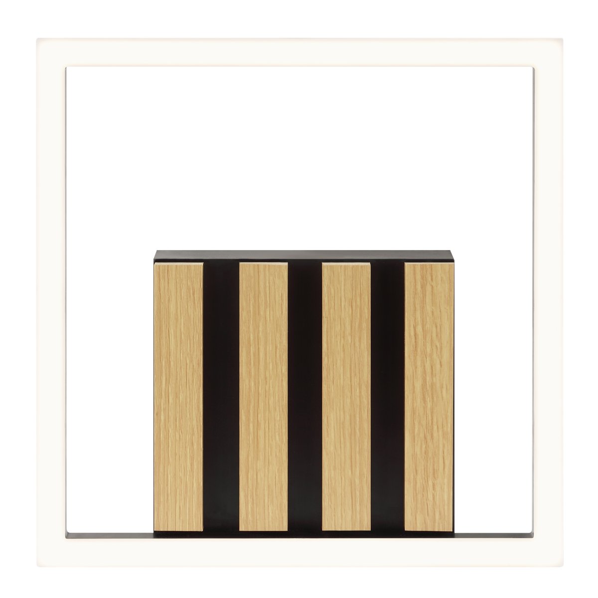 Calma 28cm Noir plafonnier De Brilliant - Calma est un plafonnier moderne à l'allure chaleureuse et naturelle grâce à son design alliant bois et métal noir.