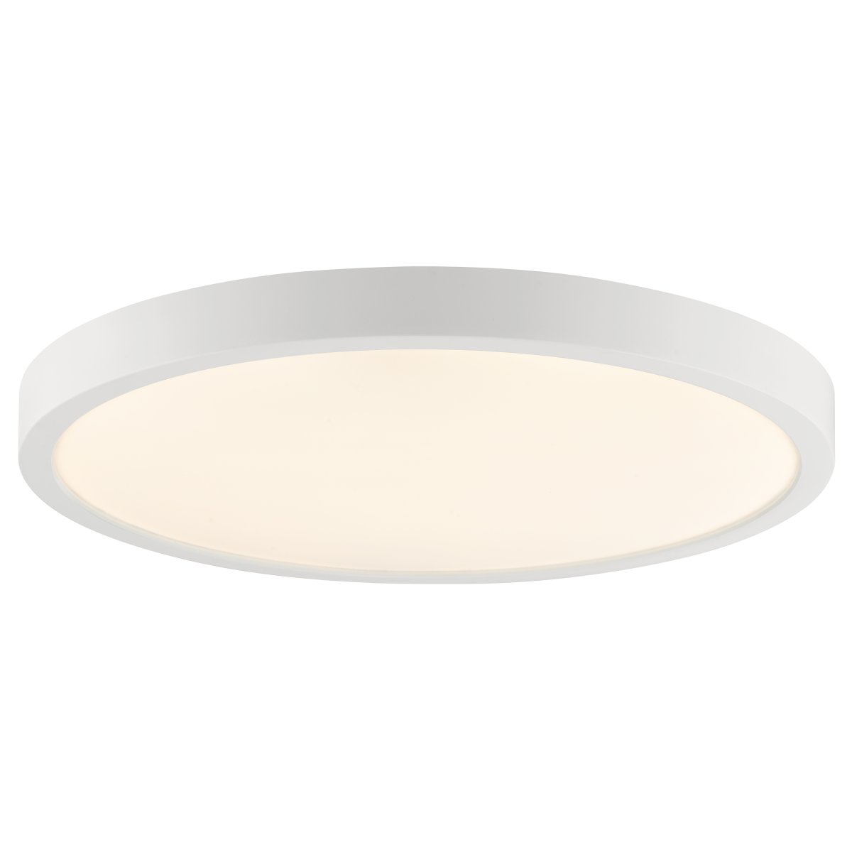 Jade Ø38 Blanc lampe de salle de bain De Brilliant - Son cadre blanc renferme un grand panneau LED qui diffuse une lumière vive et uniforme sur toute sa surface – idéal pour les pièces où un bon éclairage est essentiel.