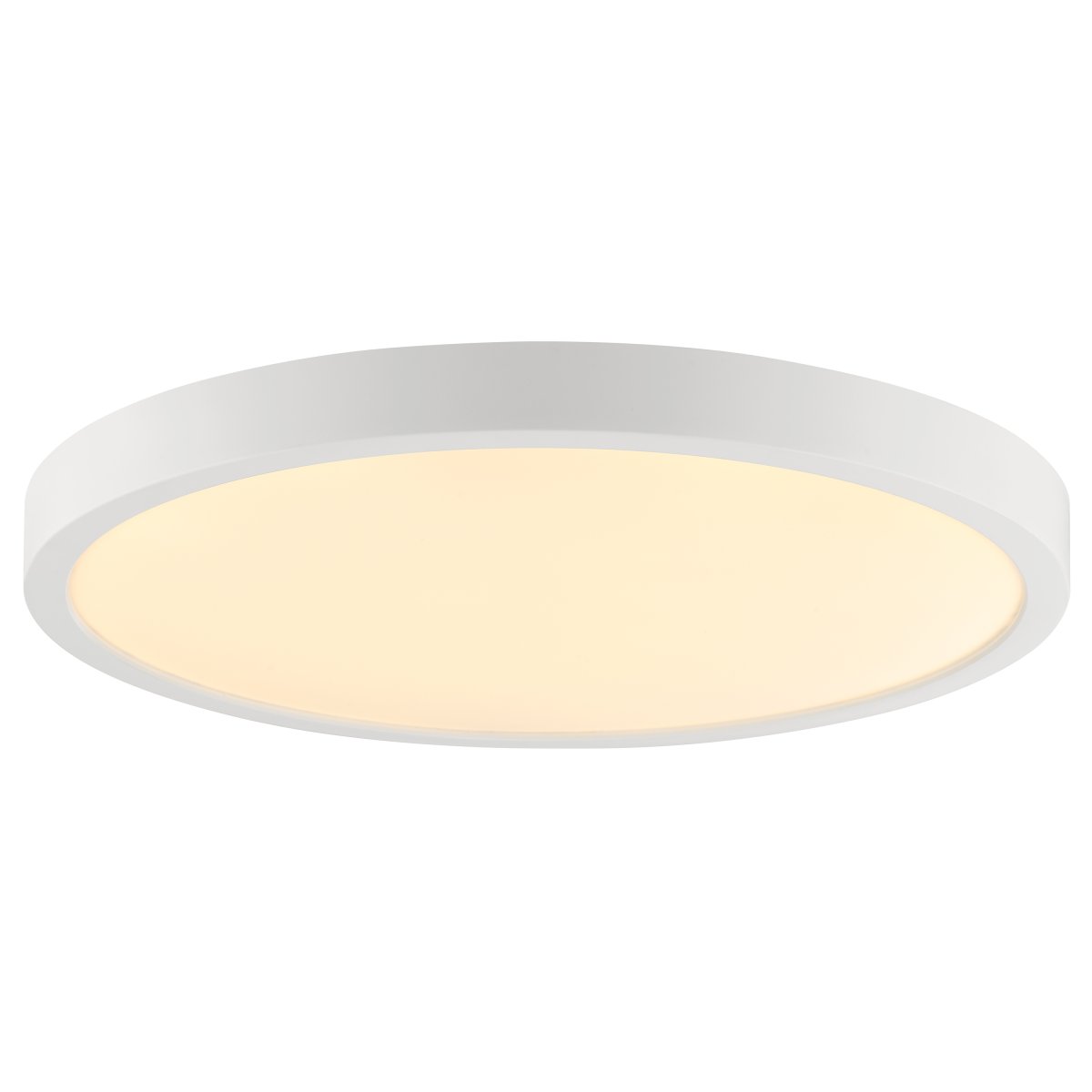 Jade Ø38 Blanc lampe de salle de bain De Brilliant - Son cadre blanc renferme un grand panneau LED qui diffuse une lumière vive et uniforme sur toute sa surface – idéal pour les pièces où un bon éclairage est essentiel.