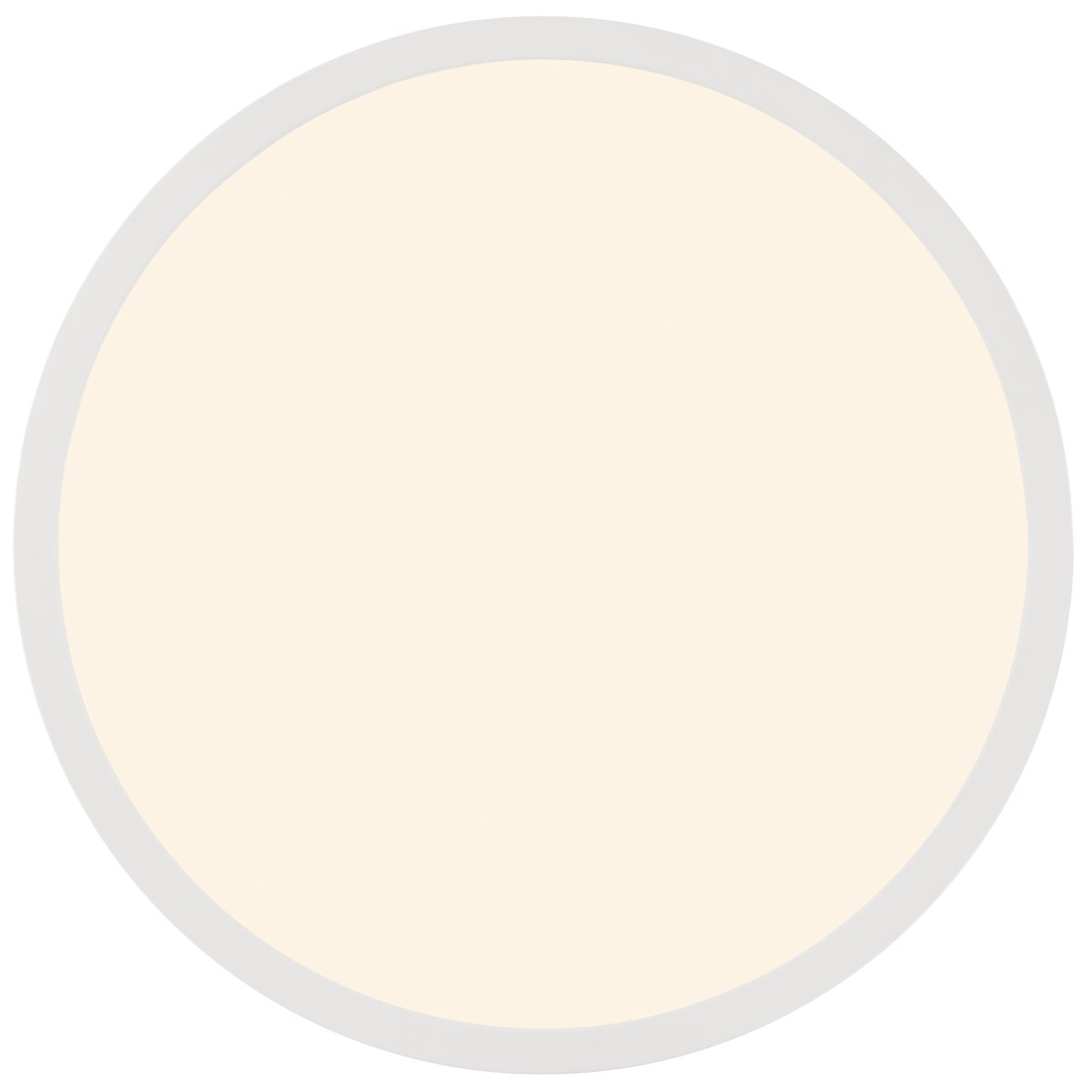 Jade Ø38 Blanc lampe de salle de bain De Brilliant - Son cadre blanc renferme un grand panneau LED qui diffuse une lumière vive et uniforme sur toute sa surface – idéal pour les pièces où un bon éclairage est essentiel.