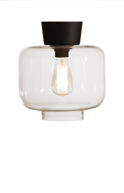 Ritz Ø25 Transparent plafonnier De Globen Lighting - Placez-le dans un couloir, une cuisine ou un salon.