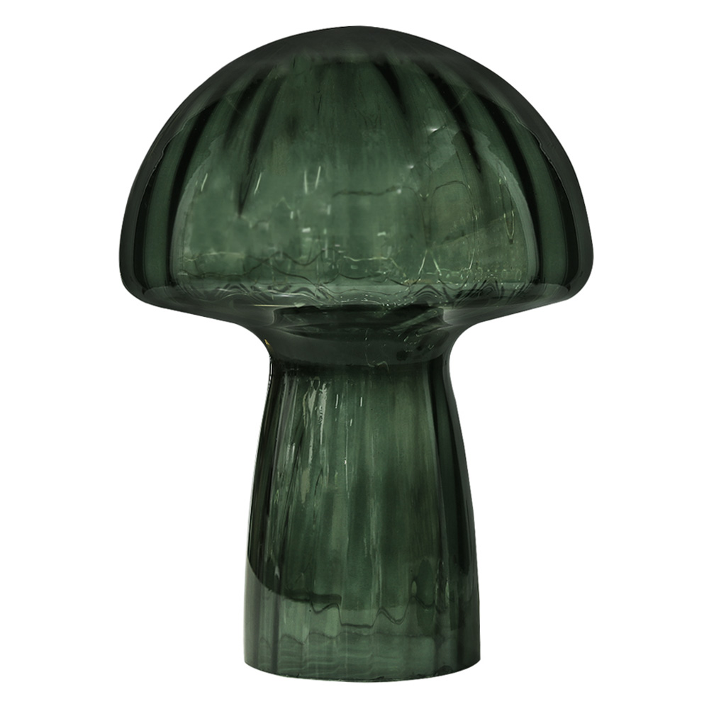 Svamp 23cm Vert lampe de table De Pixie Design - Il est &eacute;quip&eacute; d'une minuterie et d'un variateur pratique &agrave; 5 niveaux pour r&eacute;gler la lumi&egrave;re selon les besoins, ce qui le rend parfait &agrave; la fois comme &eacute;clairage de travail et comme &eacute;clairage de soir&eacute;e chaleureux.
