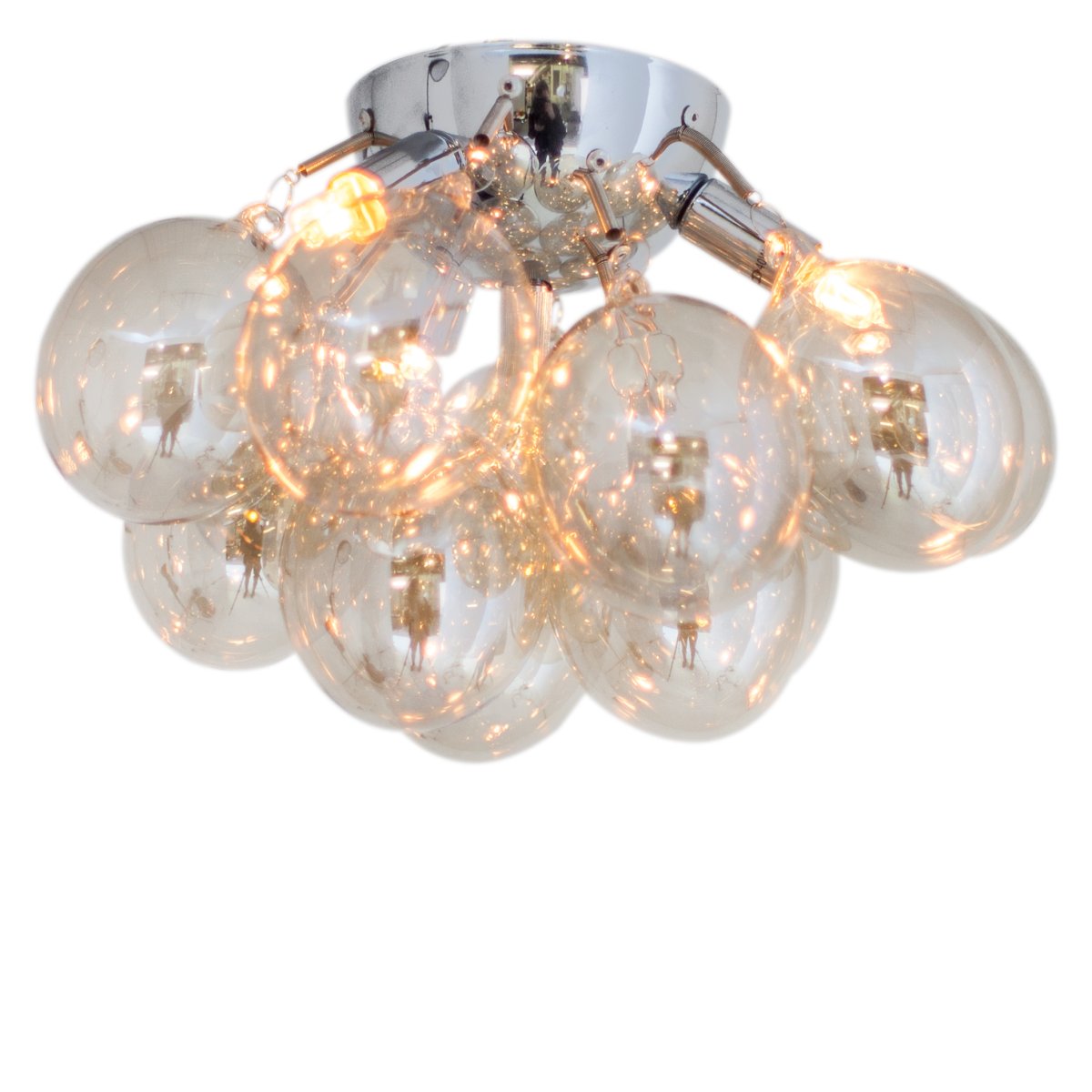 Gross Ø30 Ambre plafonnier De By Rydéns - Gross Plafond est disponible en tv&aring; diff&eacute;rentes tailles; &Oslash; 30 cm et &Oslash; 50 cm.