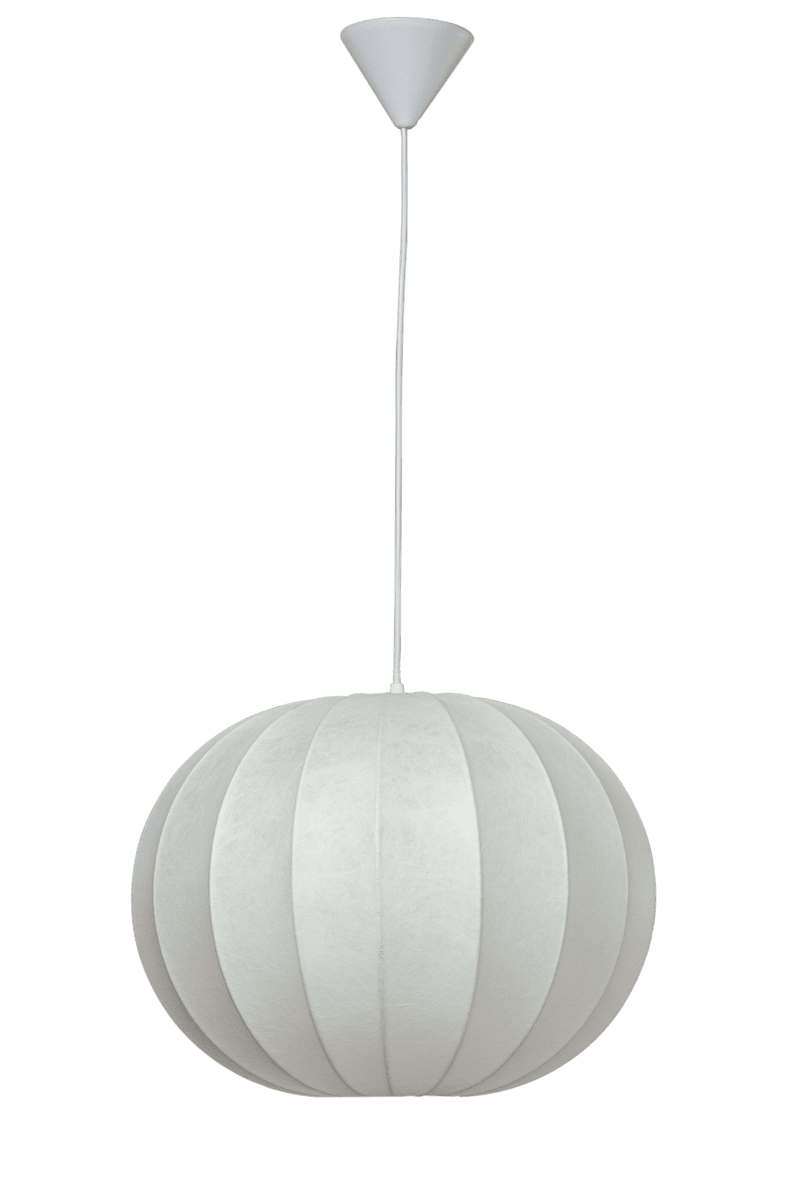 Joni Ø45 Blanc suspension De Aneta Lighting - Joni offre une lumière douce et est aussi belle dans le salon que dans la cuisine ou la chambre.