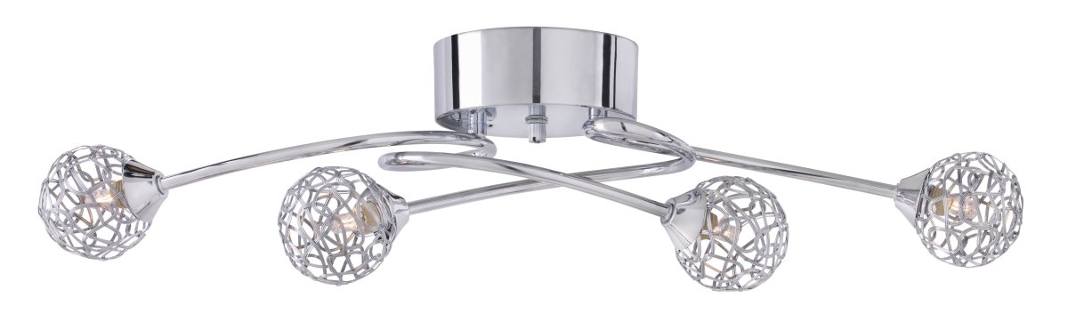  Superb Ø70 Chrome plafonnier De Cottex - Le design de la lampe s'intègre parfaitement dans les environnements modernes comme classiques et devient un accroche-regard dans le salon, la chambre ou le couloir.