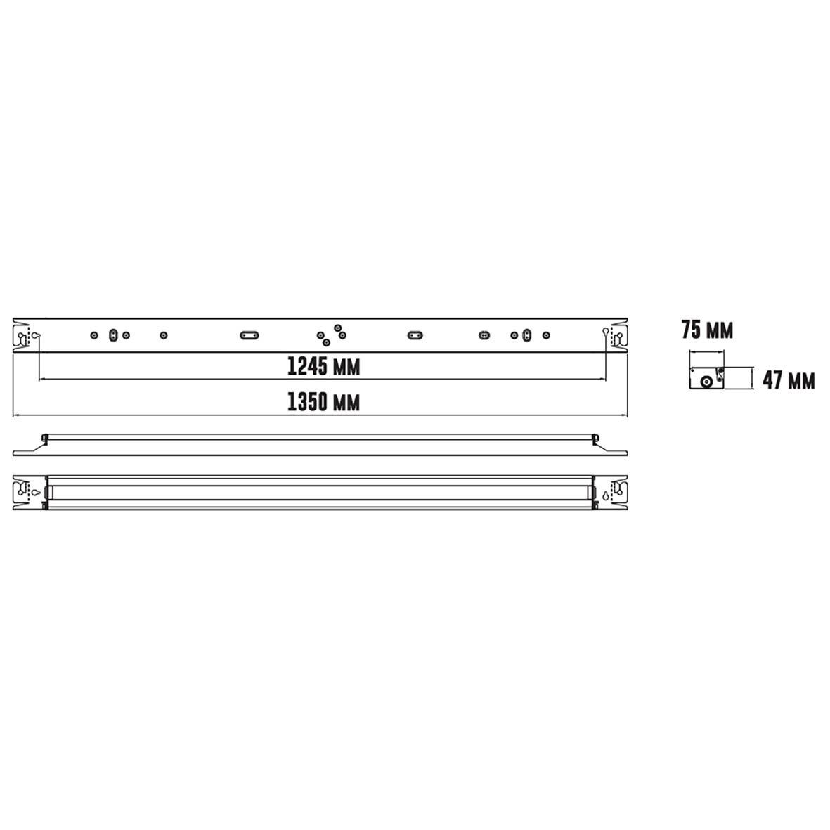 Henry Basic 4000K 135cm Blanc De Designlight - Avec un flux lumineux total de 10&nbsp;360 lumens, Henry Basic offre un &eacute;clairage suffisant pour remplacer la plupart des luminaires de 1&nbsp;200/1&nbsp;500 mm &eacute;quip&eacute;s de tubes fluorescents T8 ou T5.