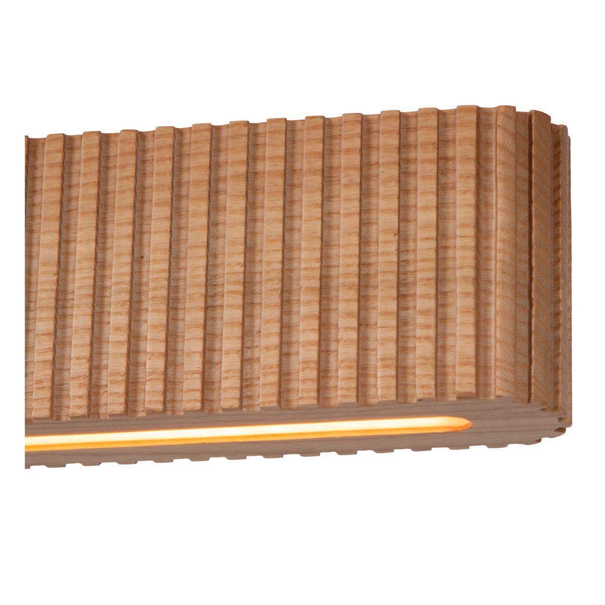 Bannister 150cm Bois clair suspension De Lucide - Pour s'adapter à tous les environnements et à tous les besoins, la température de couleur est facilement réglable lors de l'installation grâce à un commutateur DIP : d'une lumière chaude et tamisée à une lumière blanche plus vive.