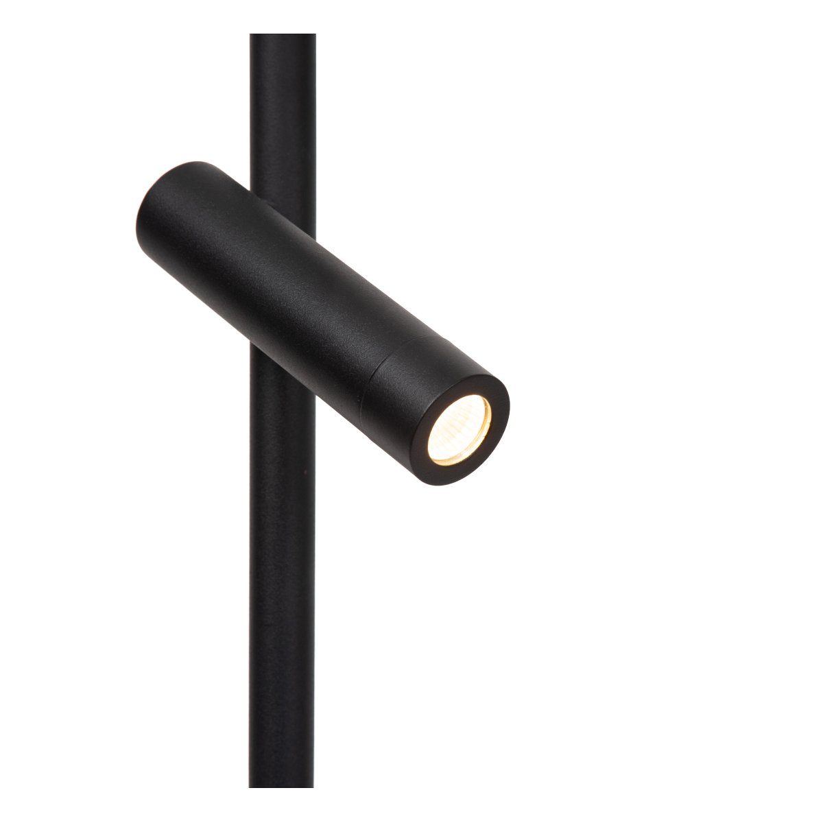 Ortolan Noir lampadaire De Lucide - La temp&eacute;rature de couleur est r&eacute;glable du blanc chaud au blanc froid, et trois variateurs ind&eacute;pendants permettent un contr&ocirc;le ais&eacute; de l'&eacute;clairage.