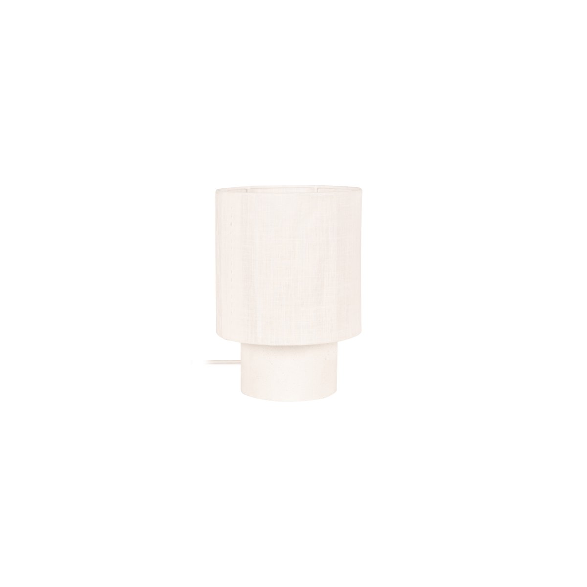 Tissaja 28cm Blanc lampe de table De Lucide - Il en r&eacute;sulte un &eacute;clairage chaleureux et accueillant, id&eacute;al pour une table de chevet, une fen&ecirc;tre ou un buffet dans le salon.