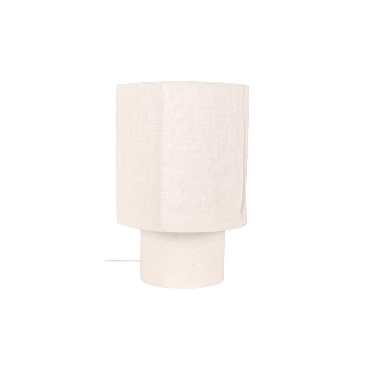 Tissaja 50cm Blanc lampe de table De Lucide - Il en résulte un éclairage chaleureux et accueillant, idéal pour une table de chevet, une fenêtre ou un buffet dans le salon.