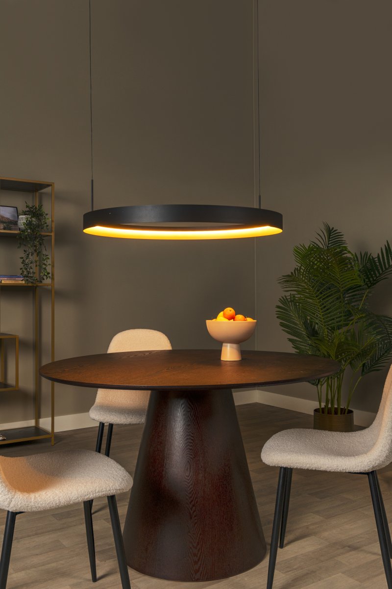 Radiant Ø80 Noir suspension De Lucide - Radiant allie un &eacute;clairage fonctionnel &agrave; un design intemporel et &agrave; des d&eacute;tails raffin&eacute;s.