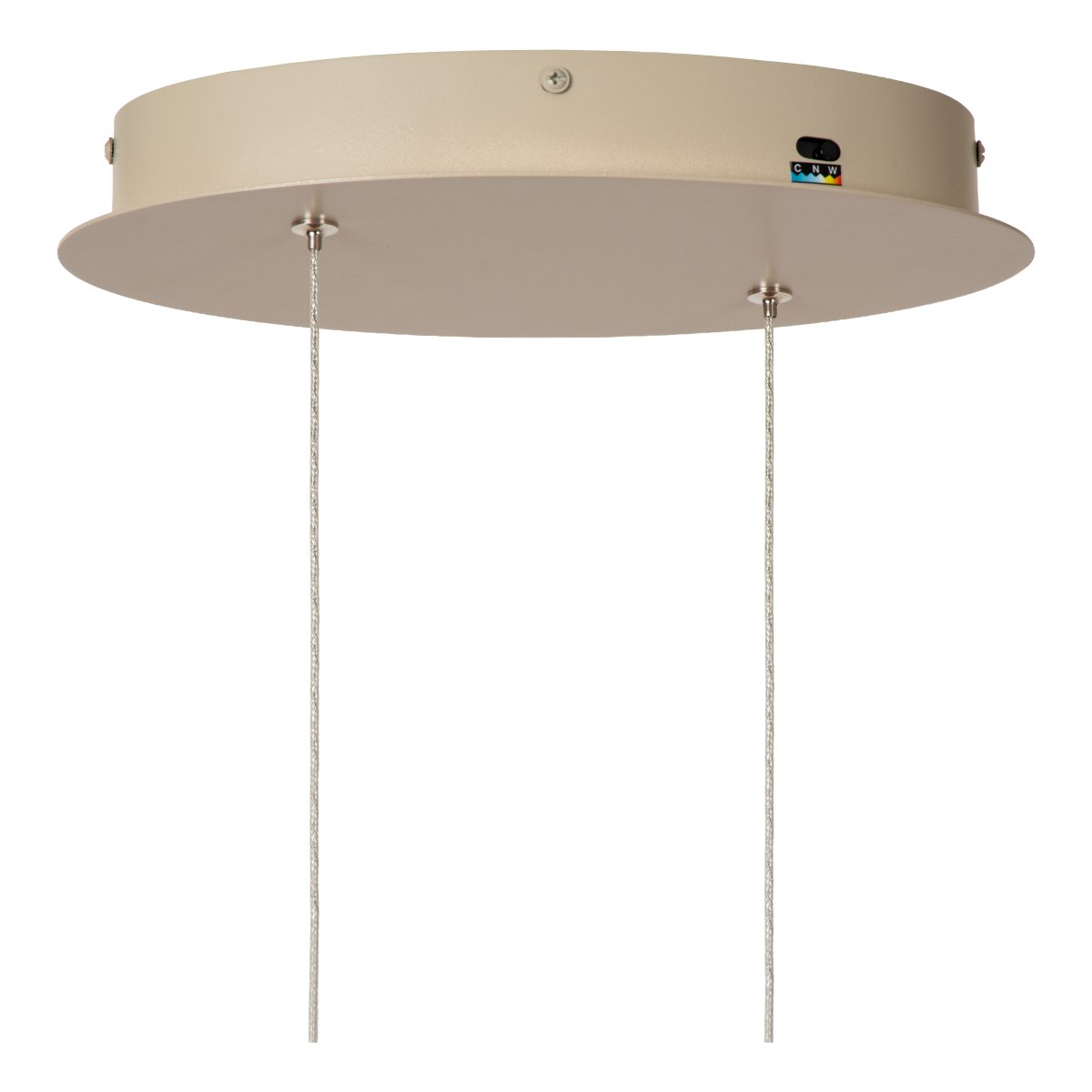 Menuet 110cm Beige suspension De Lucide - L'&eacute;l&eacute;gante suspension Menut, en m&eacute;tal beige, s&eacute;duit par sa forme douce et organique, conf&eacute;rant aux pi&egrave;ces une ambiance moderne et a&eacute;r&eacute;e.
