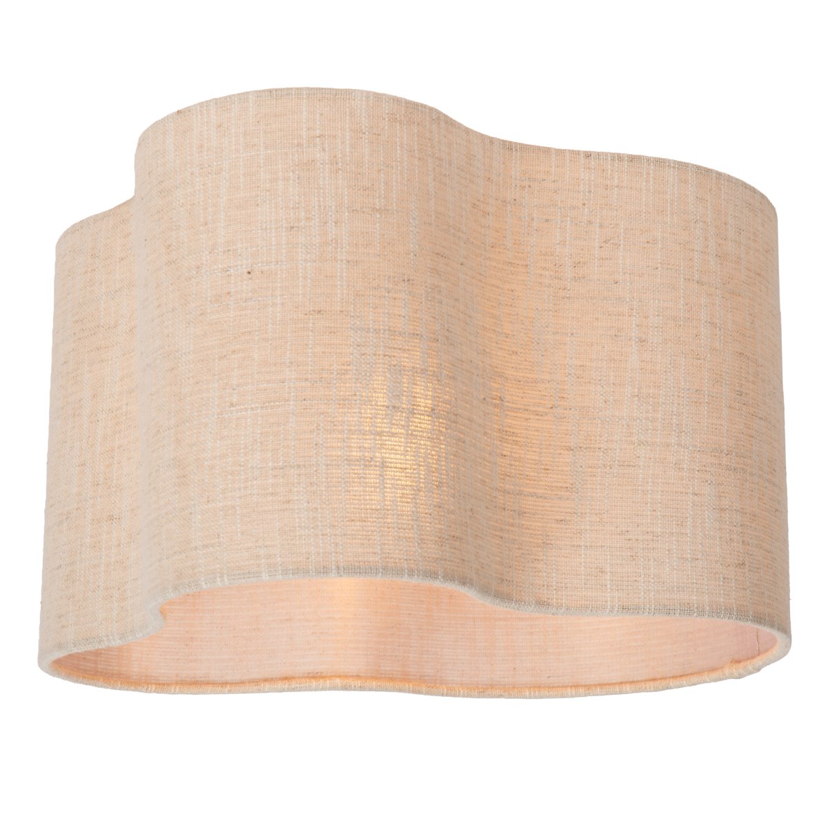 Chantal Ø40 Beige plafonnier De Lucide - L'abat-jour en tissu beige naturel diffuse agr&eacute;ablement la lumi&egrave;re et cr&eacute;e une ambiance chaleureuse et cosy.