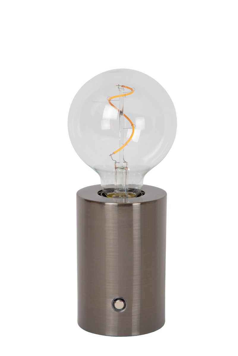 Vivo 23cm Gris foncé portable De Lucide - La lampe de table Vivo est une lampe portable et élégante, idéale pour créer une ambiance chaleureuse.