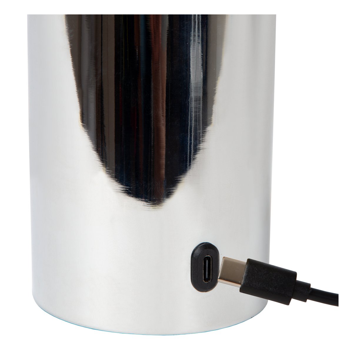 Vivo 23cm Chrome portable De Lucide - La lampe de table Vivo est une lampe portable et &eacute;l&eacute;gante, id&eacute;ale pour cr&eacute;er une ambiance chaleureuse.
