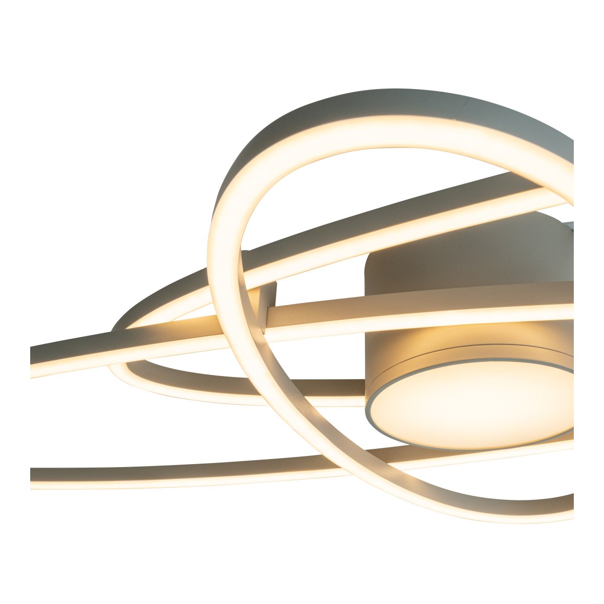 Galactica 100cm Beige plafonnier De Lucide - La t&eacute;l&eacute;commande incluse permet de r&eacute;gler la luminosit&eacute; et la temp&eacute;rature de couleur, du blanc chaud au blanc froid, pour cr&eacute;er l'ambiance souhait&eacute;e.