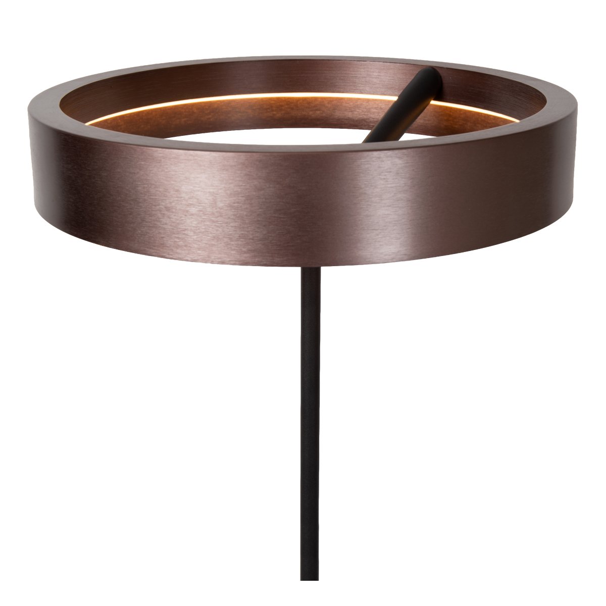 Leonard Brun lampadaire De Lucide - Leonard est id&eacute;al pour le salon et convient aussi bien &agrave; un &eacute;clairage g&eacute;n&eacute;ral qu'&agrave; la cr&eacute;ation d'une ambiance chaleureuse et intime.