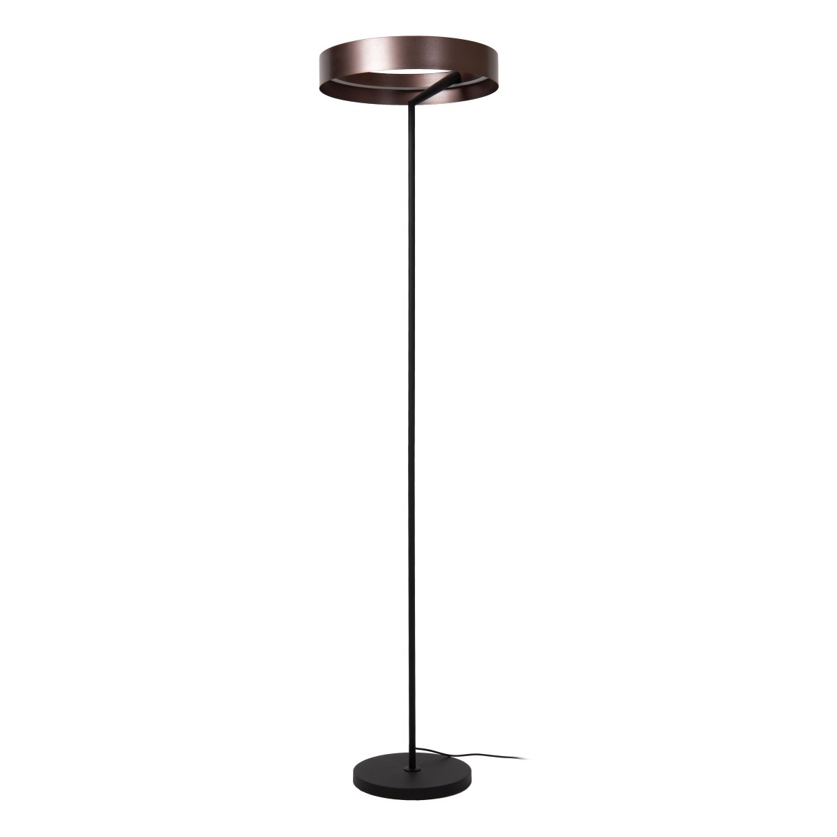 Leonard Brun lampadaire De Lucide - Leonard est id&eacute;al pour le salon et convient aussi bien &agrave; un &eacute;clairage g&eacute;n&eacute;ral qu'&agrave; la cr&eacute;ation d'une ambiance chaleureuse et intime.