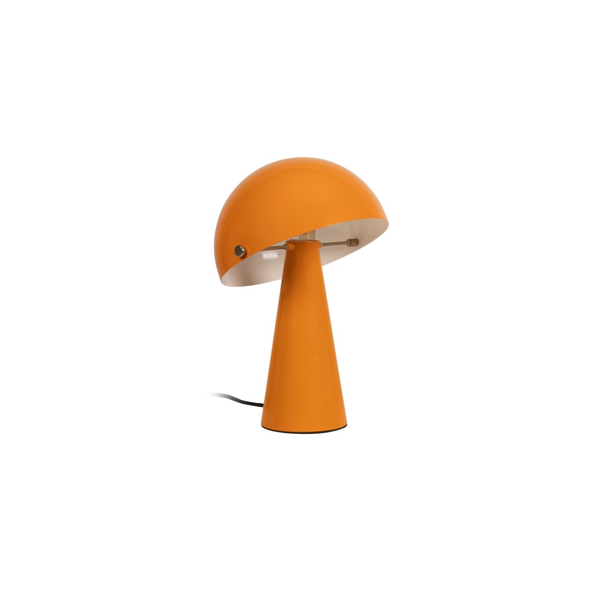 Barone 34cm Orange lampe de table De Lucide - Son abat-jour original est inclinable, permettant de moduler l'&eacute;clairage et de diriger la lumi&egrave;re pr&eacute;cis&eacute;ment o&ugrave; vous le souhaitez.