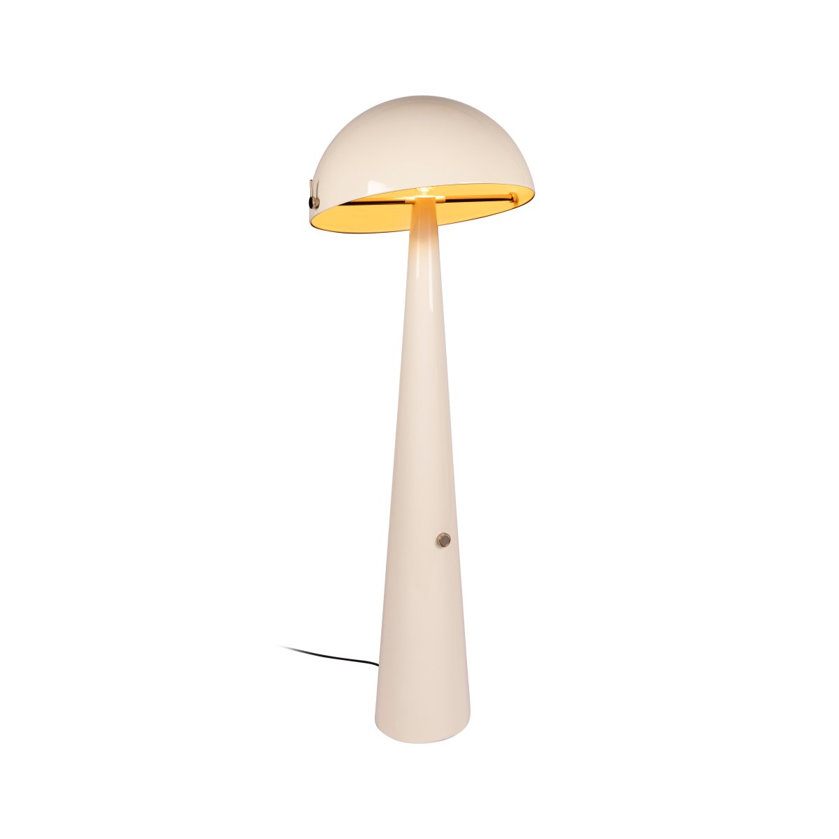 Barone Blanc crémeux lampadaire De Lucide - Un c&acirc;ble textile noir de 1,8 m et une prise secteur sont inclus.