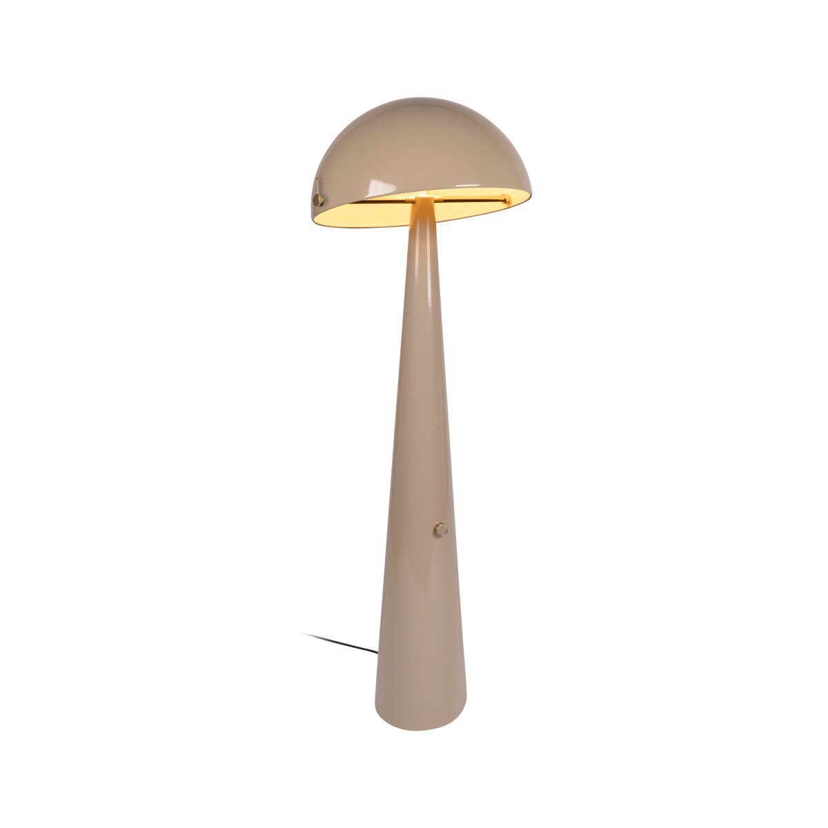 Barone Taupe lampadaire De Lucide - Son abat-jour original est inclinable, permettant un r&eacute;glage personnalis&eacute; de l'&eacute;clairage et une direction pr&eacute;cise de la lumi&egrave;re.