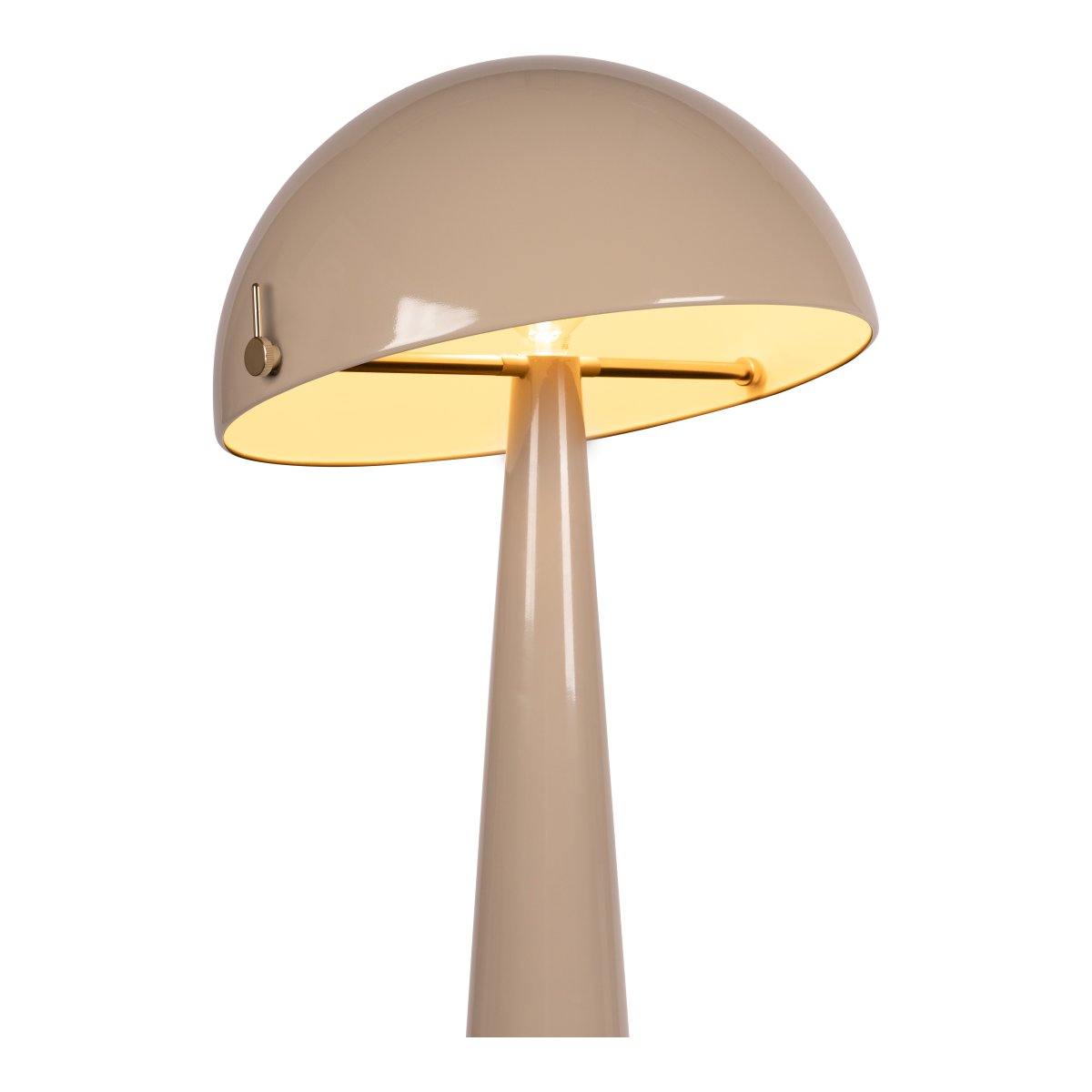 Barone Taupe lampadaire De Lucide - Son abat-jour original est inclinable, permettant un r&eacute;glage personnalis&eacute; de l'&eacute;clairage et une direction pr&eacute;cise de la lumi&egrave;re.