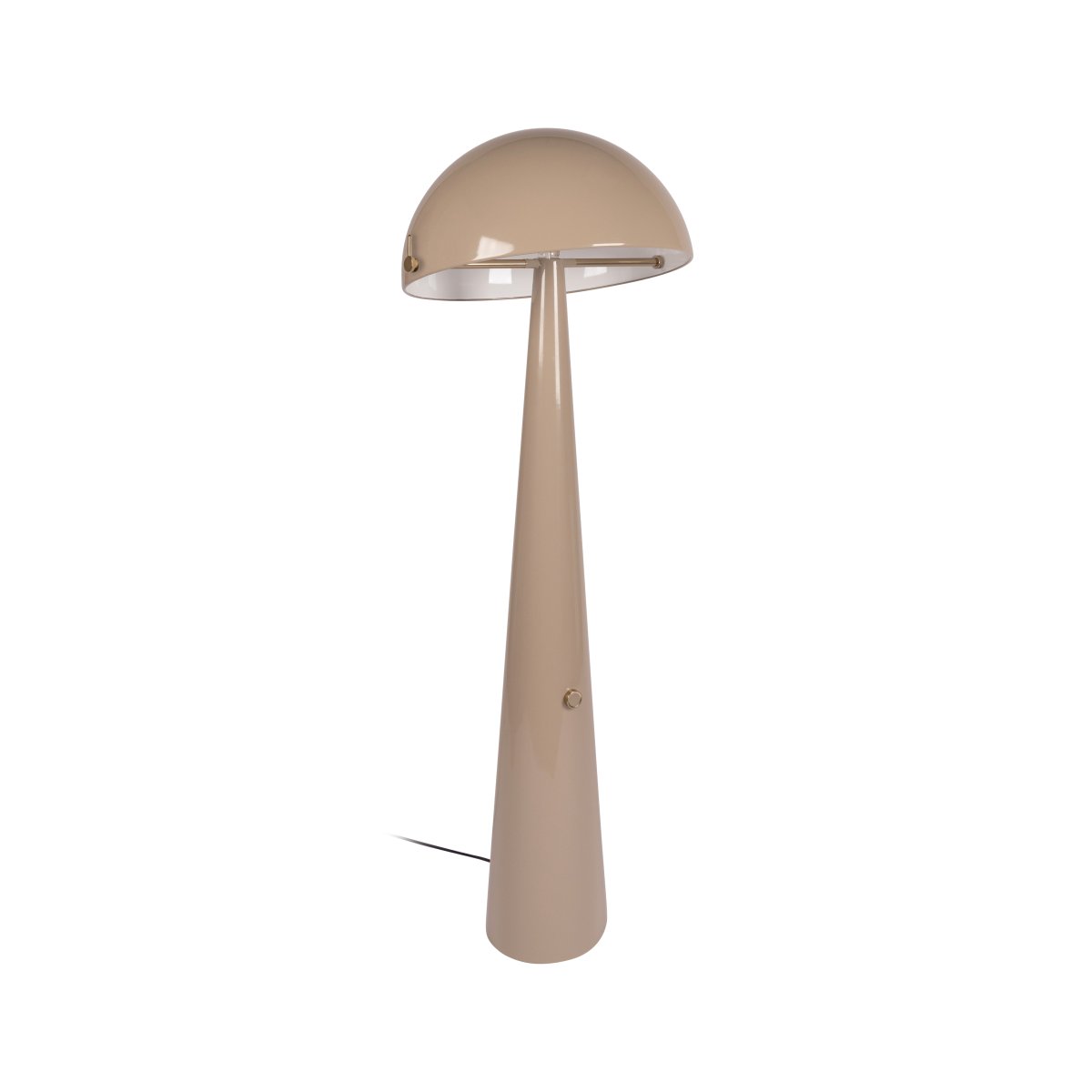 Barone Taupe lampadaire De Lucide - Son abat-jour original est inclinable, permettant un r&eacute;glage personnalis&eacute; de l'&eacute;clairage et une direction pr&eacute;cise de la lumi&egrave;re.