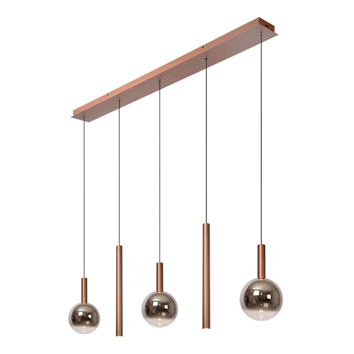 Jasmine 138cm Cuivre suspension De Lucide - Elle s'int&egrave;gre parfaitement au-dessus d'une table &agrave; manger ou d'un plan de travail de cuisine, cr&eacute;ant une ambiance luxueuse et chaleureuse.