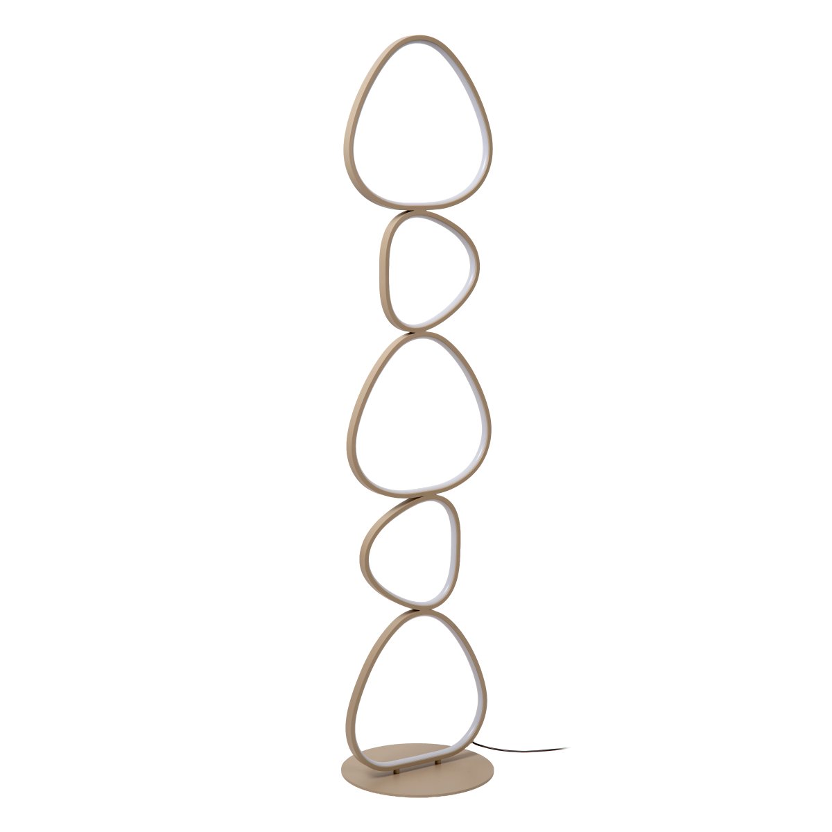 Samling Beige lampadaire De Lucide - Le lampadaire est fourni avec un c&acirc;ble noir de 1,2 m&egrave;tre et une prise secteur.