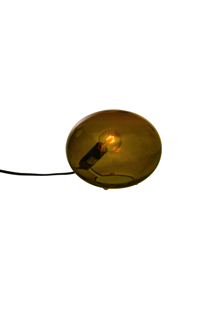 Globus 14cm Brun lampe de table De Aneta Lighting - Lampe de table globe en verre marron avec une source lumineuse &agrave; l'int&eacute;rieur de la sph&egrave;re en verre, qui fournit une lumi&egrave;re d&eacute;corative et chaleureuse.