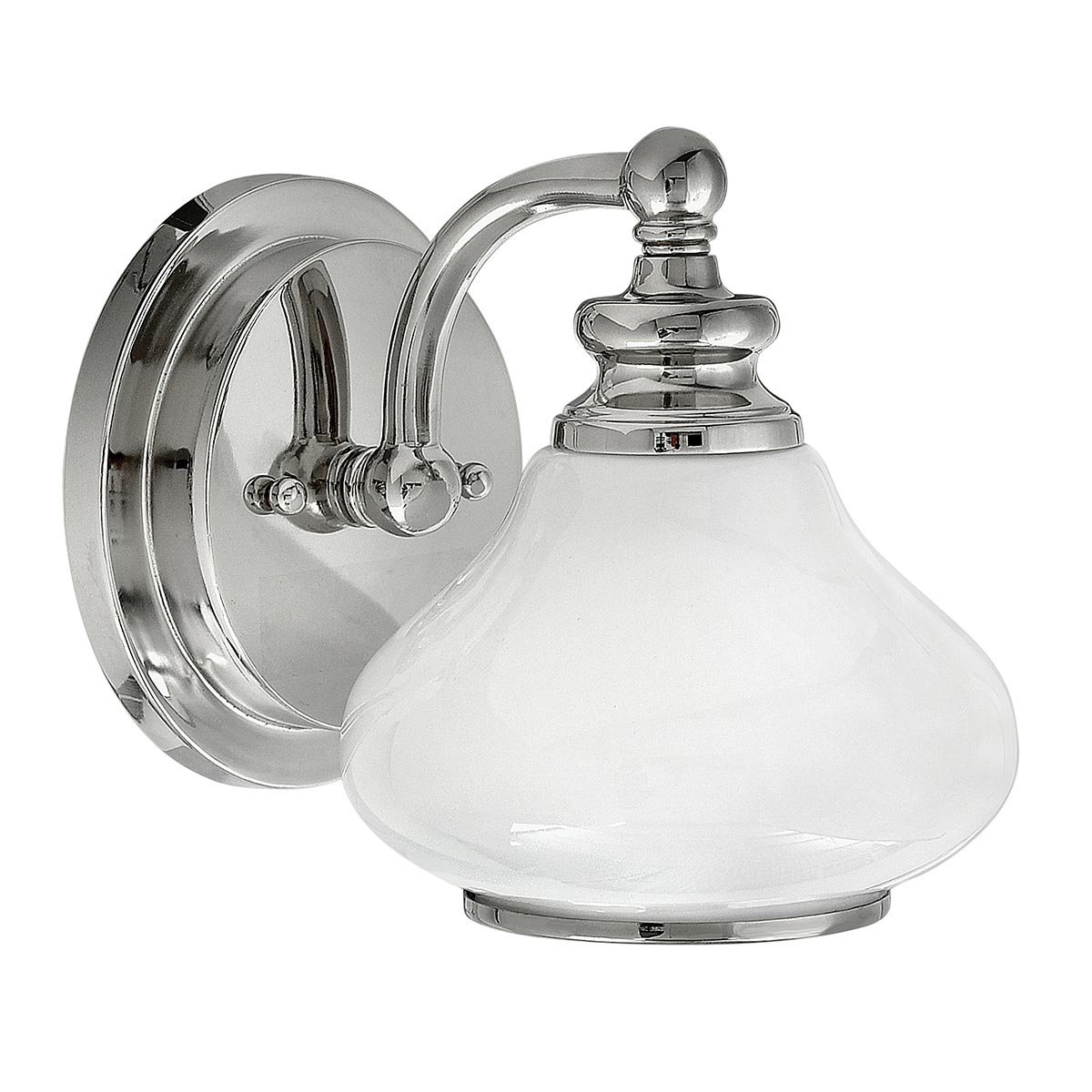 Ainsley Ø16 Chrome poli lampe de salle de bain De Elstead Lighting - Placez-le près de votre miroir de salle de bain pour un éclairage à la fois stylé et fonctionnel.