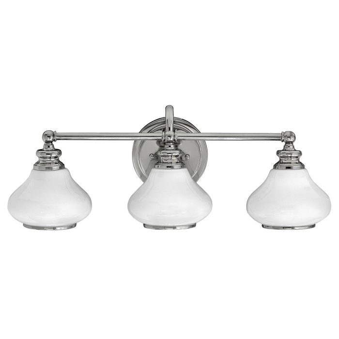 Ainsley 60cm Chrome poli lampe de salle de bain De Elstead Lighting - Installez-le au-dessus de votre miroir de salle de bain pour un &eacute;clairage &agrave; la fois styl&eacute; et fonctionnel.