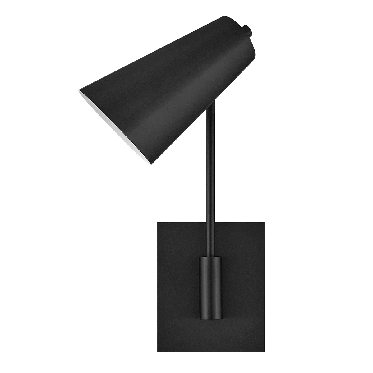 Bray 42cm Noir lampe de lecture De Elstead Lighting - Fine et &eacute;lanc&eacute;e, elle est id&eacute;ale comme lampe de chevet, lampe de canap&eacute; ou de fauteuil.