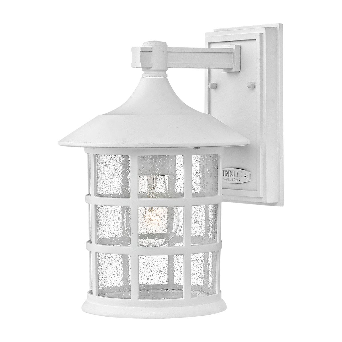 Freeport 30cm Blanc lampe d’extérieur De Elstead Lighting - Avec une protection IP44, Freeport est protégé contre la pluie et l'humidité, ce qui le rend idéal pour les entrées, les façades et les terrasses.