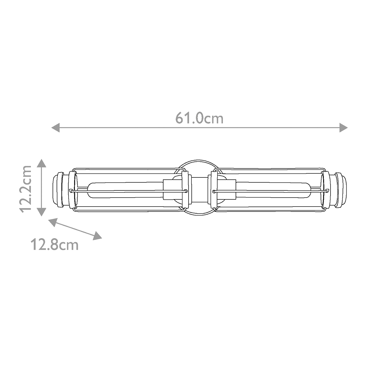 Masthead 60cm Laiton lampe de salle de bain De Elstead Lighting - Masthead est une lampe de salle de bain exclusive et élégante qui allie design industriel et élégance moderne.