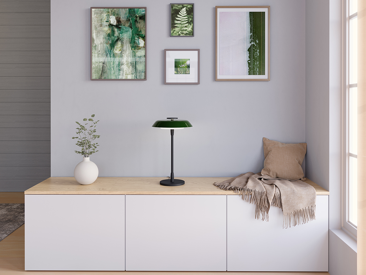 Horisont 47cm Vert forêt lampe de table De Belid - 
