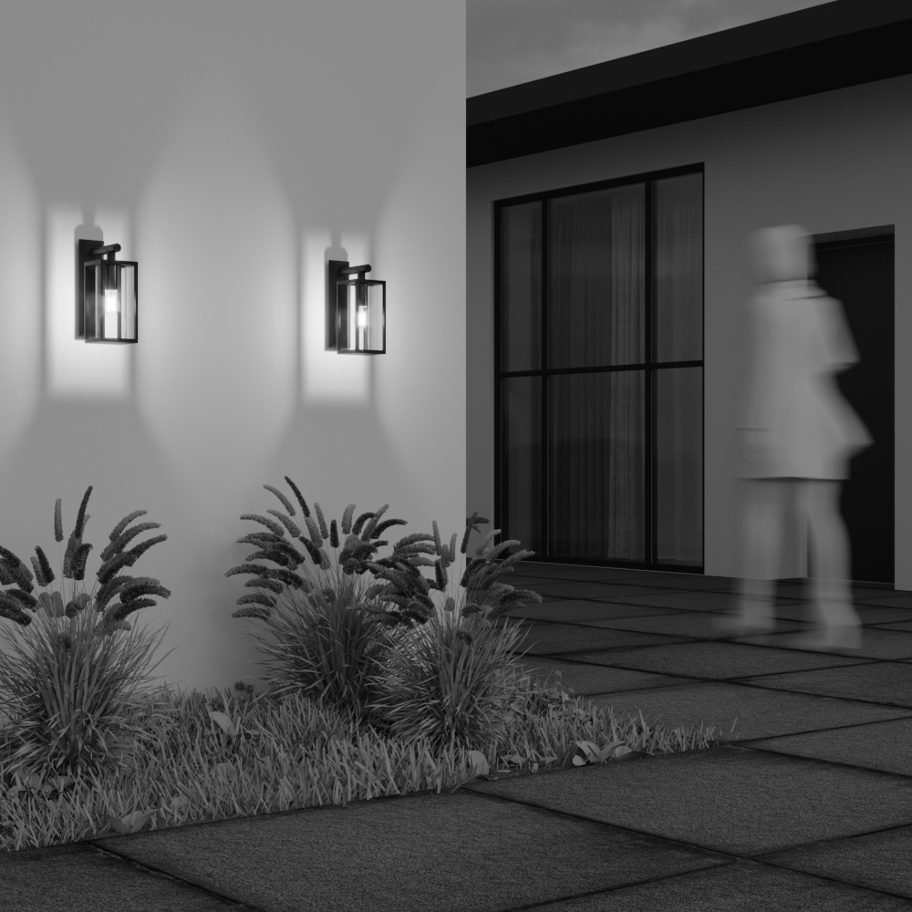 Cell Graphite lampe d’extérieur De Maytoni - Avec sa conception ouverte et son cadre en métal robuste, il émet une lumière chaleureuse et invitante, parfaite pour une utilisation intérieure et extérieure.