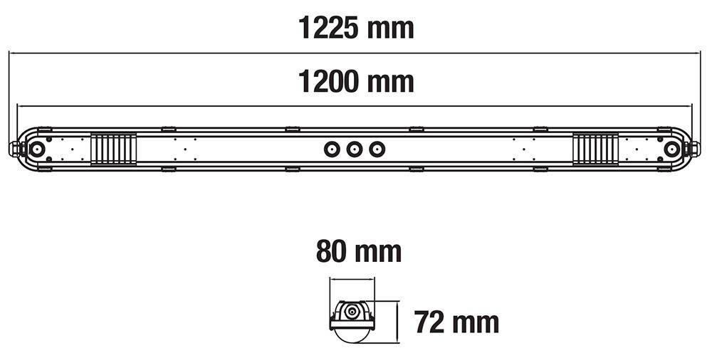 Sixtyfivey 4000K 120cm Gris De Designlight - Ce luminaire offre flexibilit&eacute; et simplicit&eacute; d'utilisation gr&acirc;ce &agrave; des fonctionnalit&eacute;s telles que&nbsp;: puissance r&eacute;glable par commutateur DIP pour une adaptation personnalis&eacute;e&nbsp;; connexion traversante pour un c&acirc;blage ais&eacute;&nbsp;; support de c&acirc;ble inclus&nbsp;; construction robuste pour un fonctionnement continu&nbsp;; flux lumineux&nbsp;: 23&nbsp;W&nbsp;: 3&nbsp;224&nbsp;lm&nbsp;; 29&nbsp;W&nbsp;: 3&nbsp;950&nbsp;lm&nbsp;; 34&nbsp;W&nbsp;: 4&nbsp;726&nbsp;lm&nbsp;; 40&nbsp;W&nbsp;: 5&nbsp;800&nbsp;lm&nbsp;; IK08.