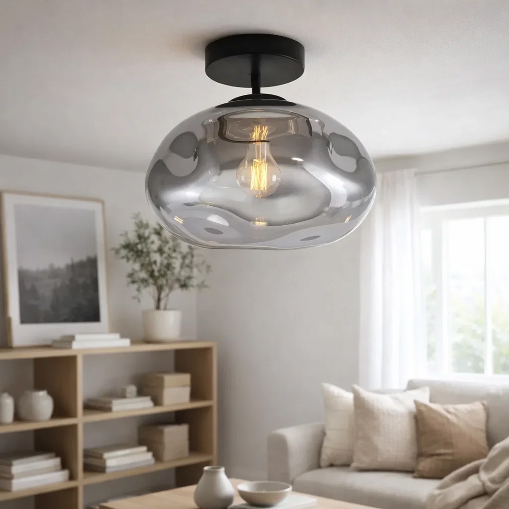 Iformo Ø35 Noir/Fumé plafonnier De Nordic Lighting - Iformo est un plafonnier &eacute;l&eacute;gant qui baigne la pi&egrave;ce d'une lumi&egrave;re douce et chaleureuse.
