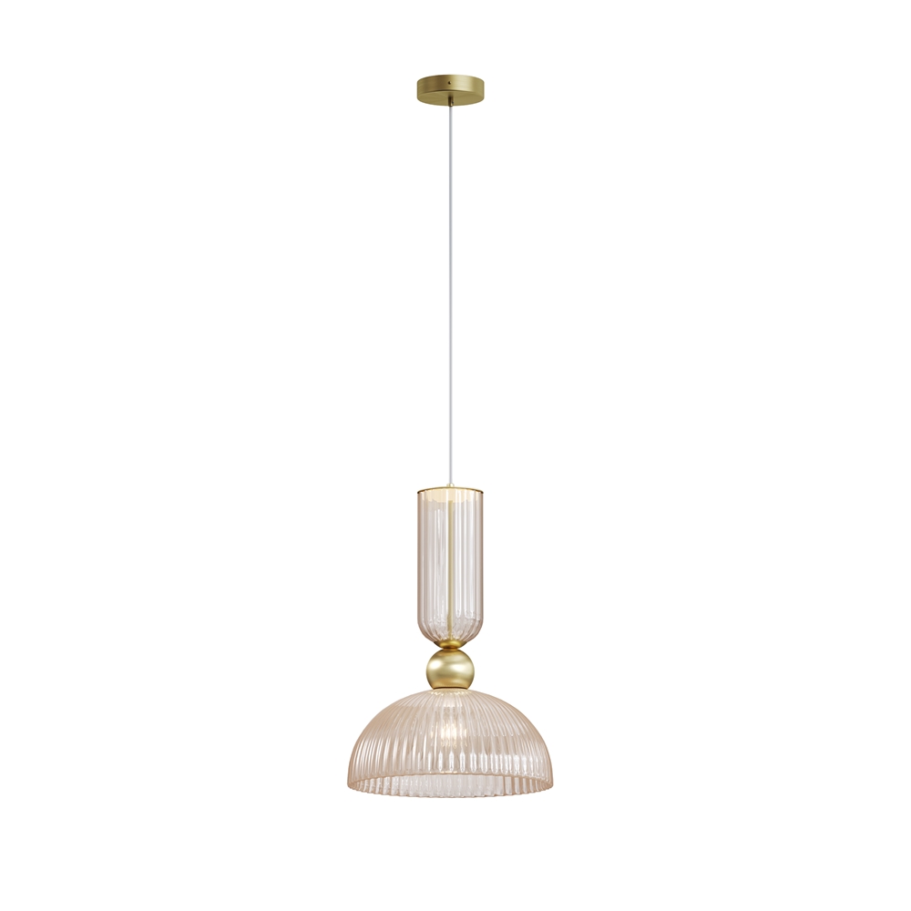 Antic Ø30 Brandy suspension De Maytoni - Le verre cognac diffuse une lumi&egrave;re douce et agr&eacute;able, cr&eacute;ant une atmosph&egrave;re chaleureuse et accueillante.