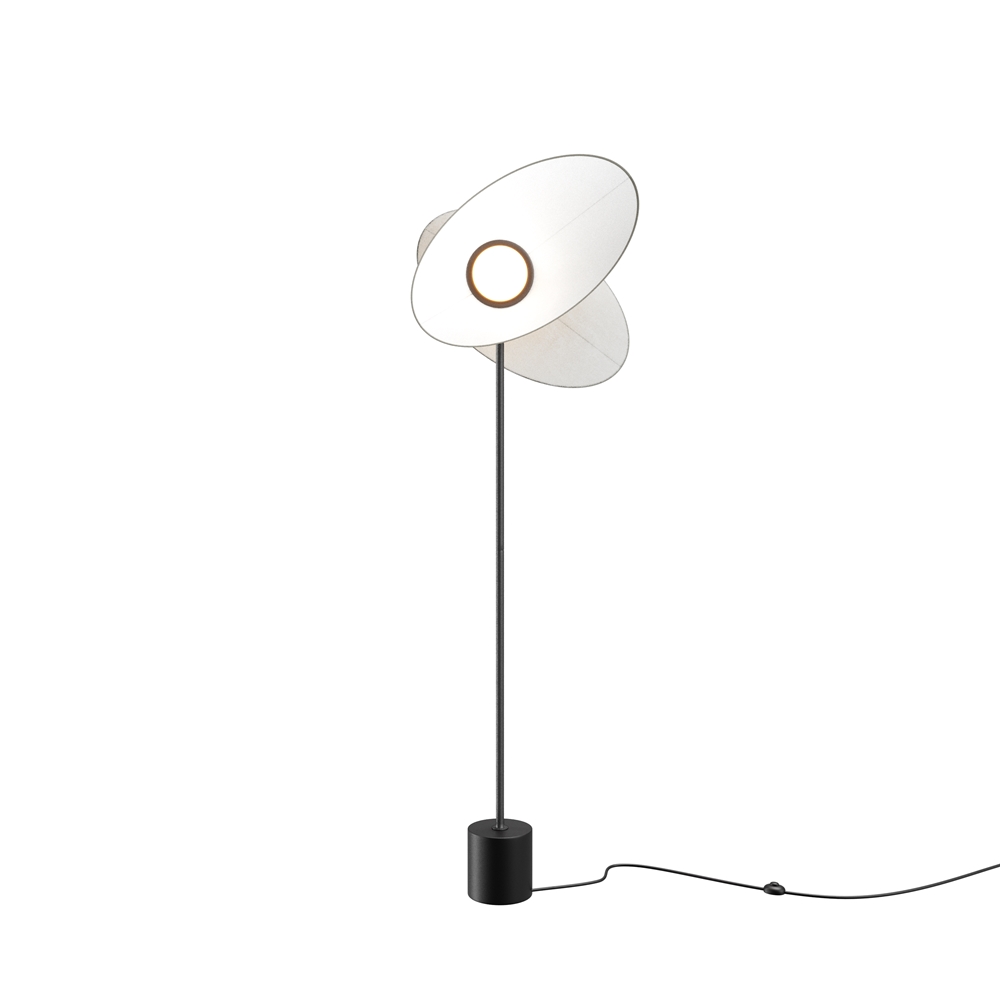 Evolution Blanc lampadaire De Maytoni - Evolution est un lampadaire LED moderne avec des abat-jour rotatifs qui vous permettent de contr&ocirc;ler &agrave; la fois la forme et la direction de la lumi&egrave;re.