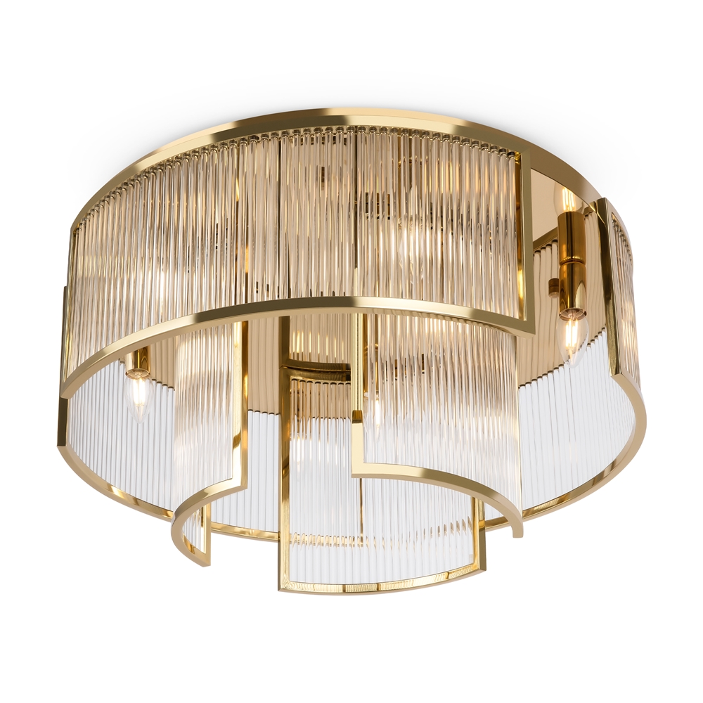 Frame Ø65 Or plafonnier De Maytoni - Parfait pour une utilisation dans le couloir, la chambre ou le salon, o&ugrave; il fournit &agrave; la fois une lumi&egrave;re fonctionnelle et une touche d&eacute;corative.