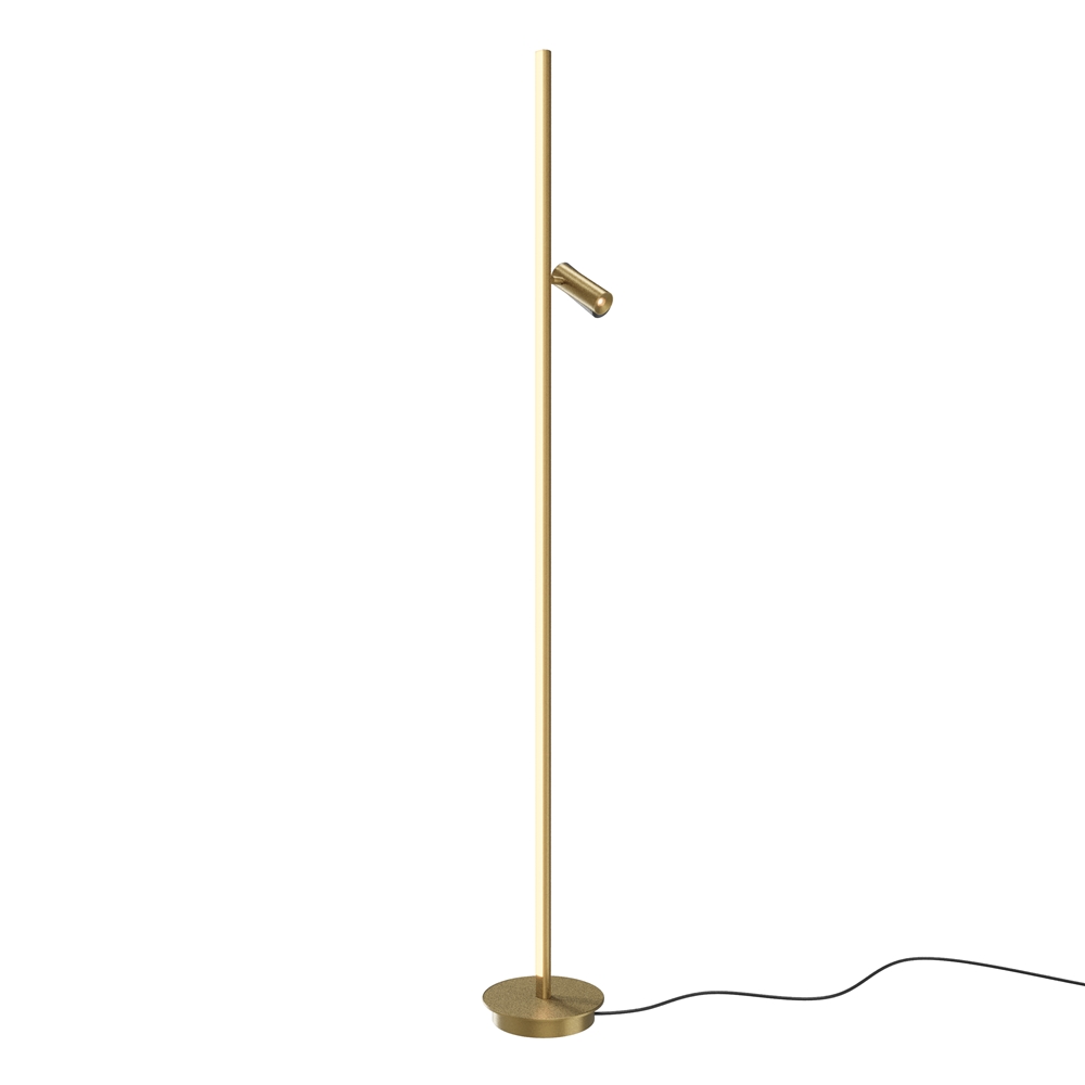 Thin Laiton lampadaire De Maytoni - Il est dot&eacute; d'un projecteur mobile avec une lumi&egrave;re vive, parfait comme lampe de lecture, et d'un variateur tactile pour un contr&ocirc;le facile de la lumi&egrave;re.